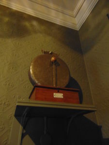 An electric dinner gong at Cragside