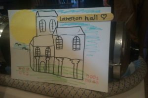 A picture of the house drawn for us by one of the kids. Thanks!