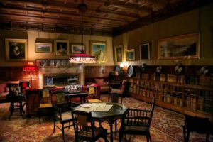 The library at Cragside. ©University of Leeds Digital Learning Team and Leeds Media Services