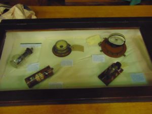 One half of our display of objects....